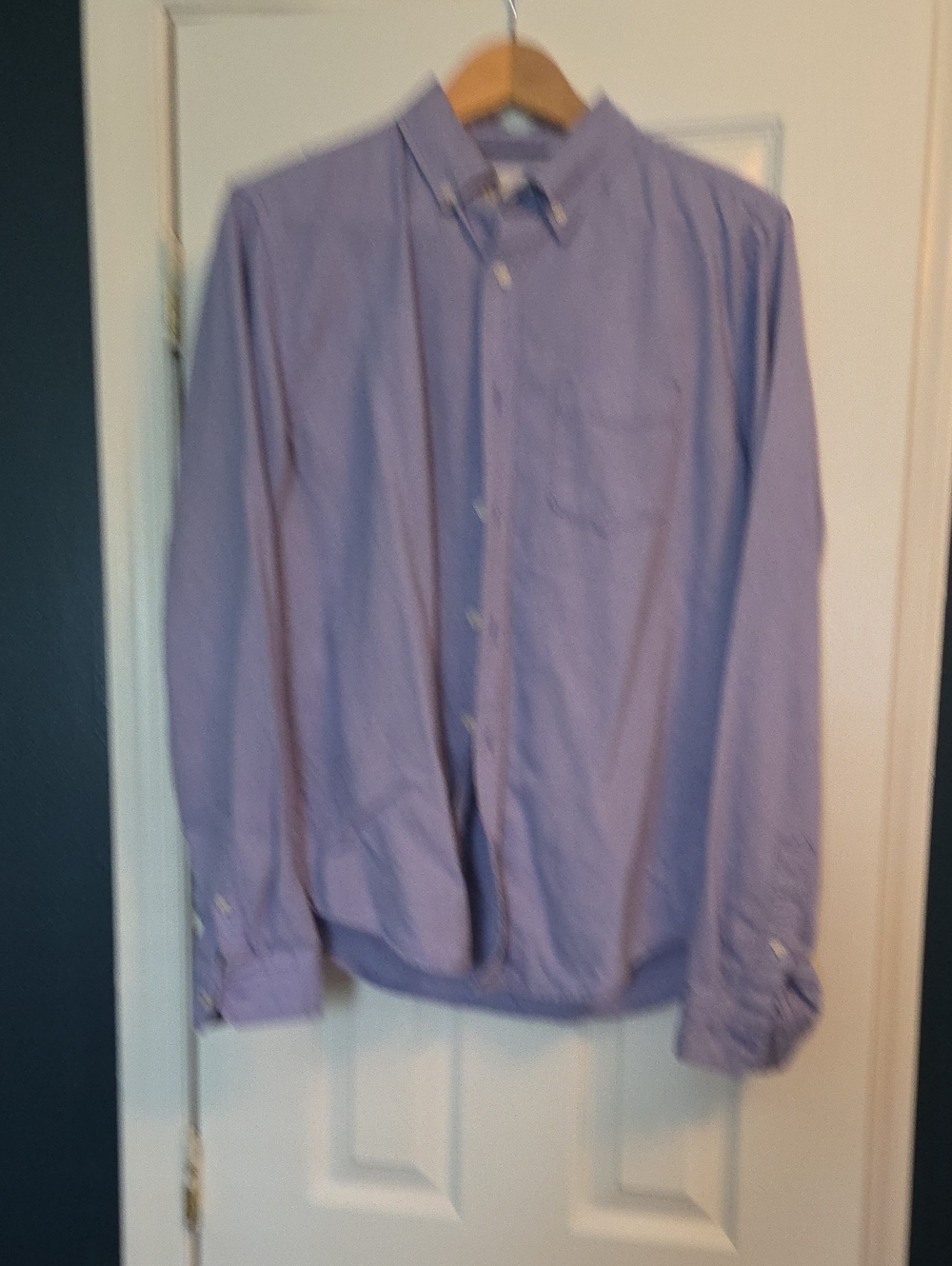 Aeropostale Men's Light Purple Button-Up Dress Shirt